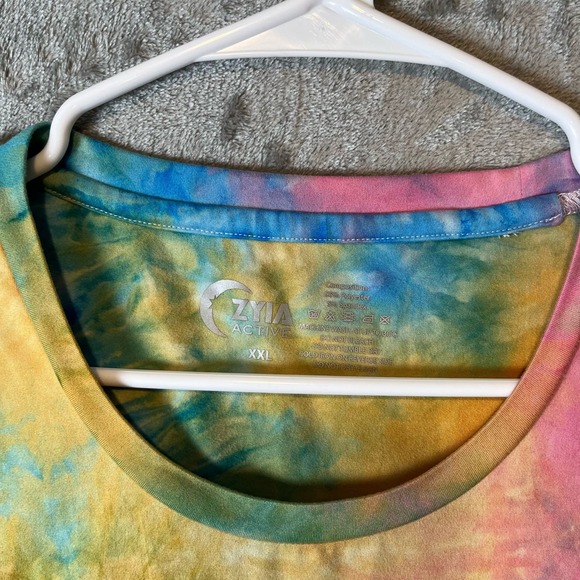 Zyia Rainbow Tie Dye Kettle Moon Muscle Tank‎ Top Women's size XXL - Picture 3 of 5